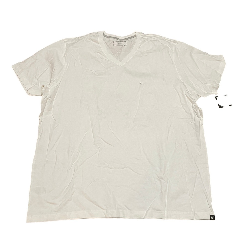 Eddie Bauer Men's Legendwash Pro SS‎ V neck White Tall 3XL T-Shirt 1168 NWT